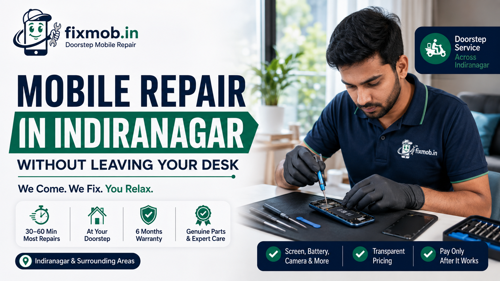 Mobile Repair in Indiranagar Without Leaving Your Desk