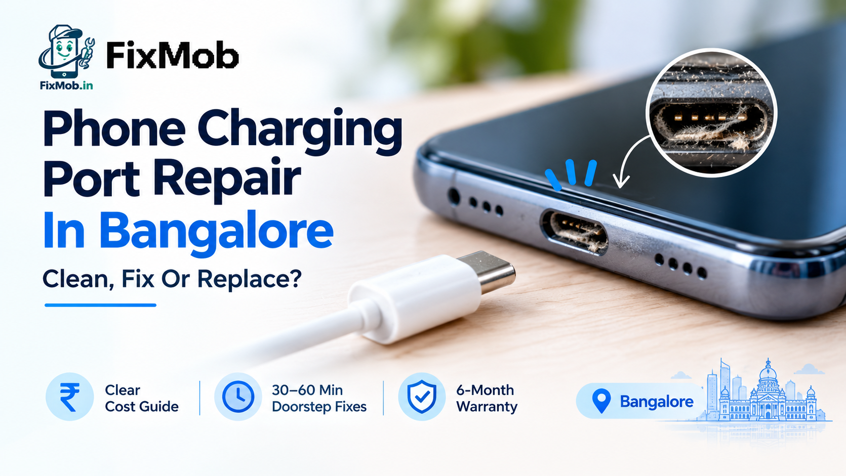 Phone Charging Port Repair In Bangalore: Clean, Fix Or Replace?