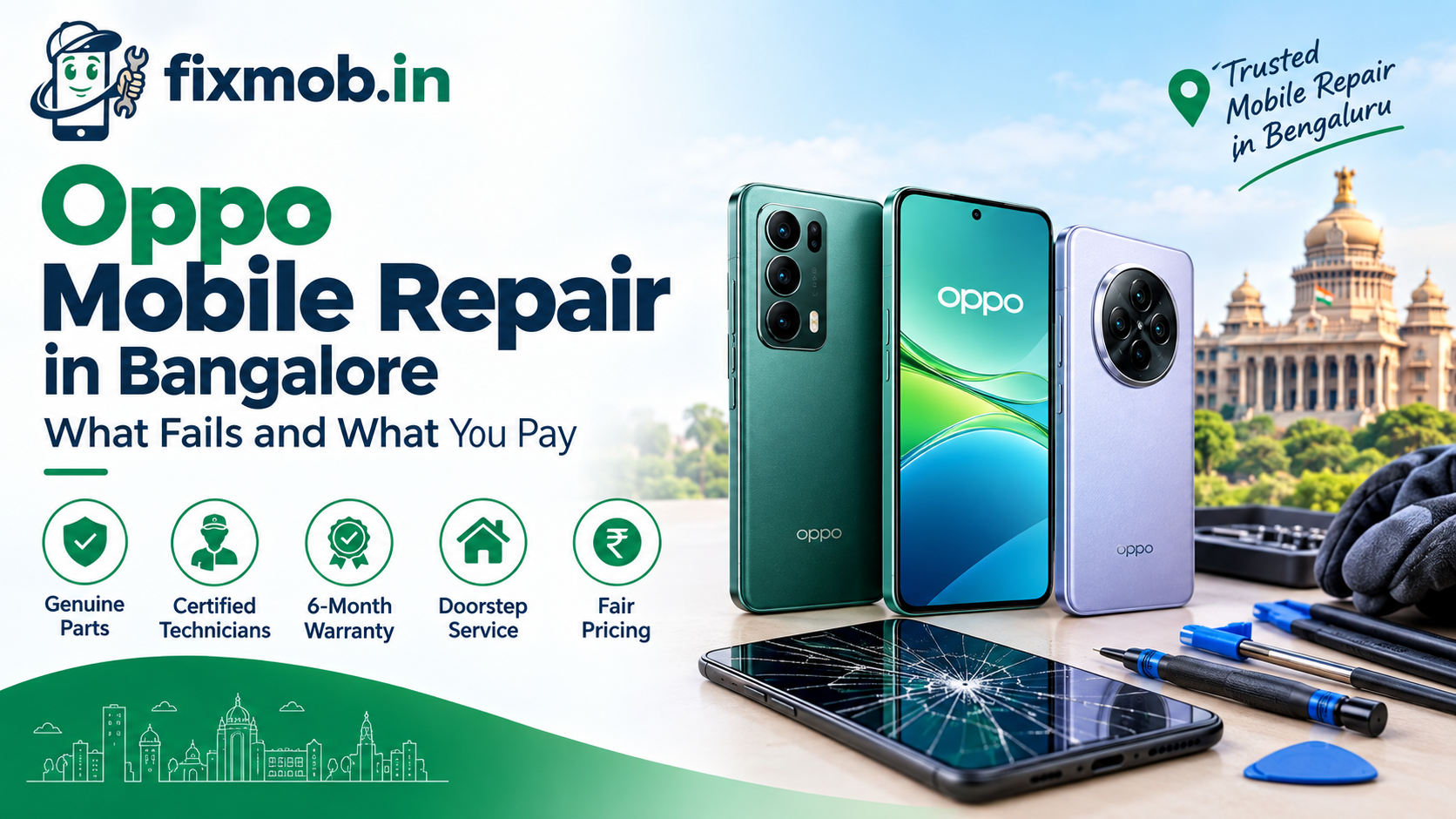 Oppo Mobile Repair in Bangalore: What Fails and What You Pay