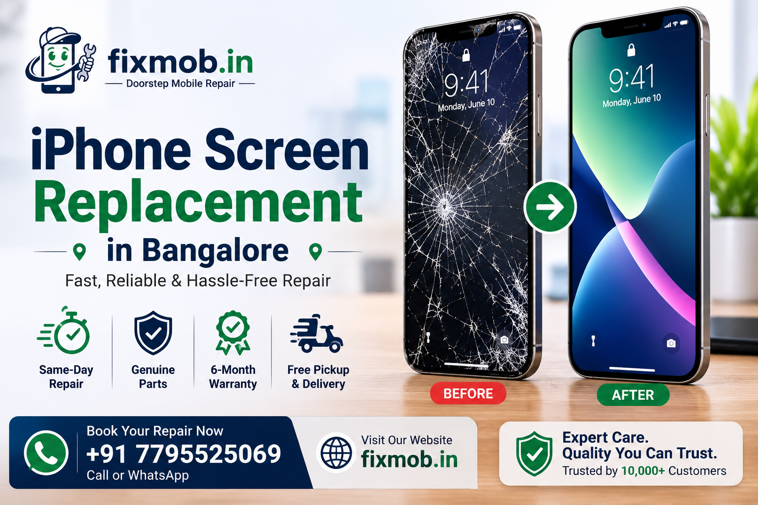 iPhone Screen Replacement Bangalore: Cost, Time and Parts