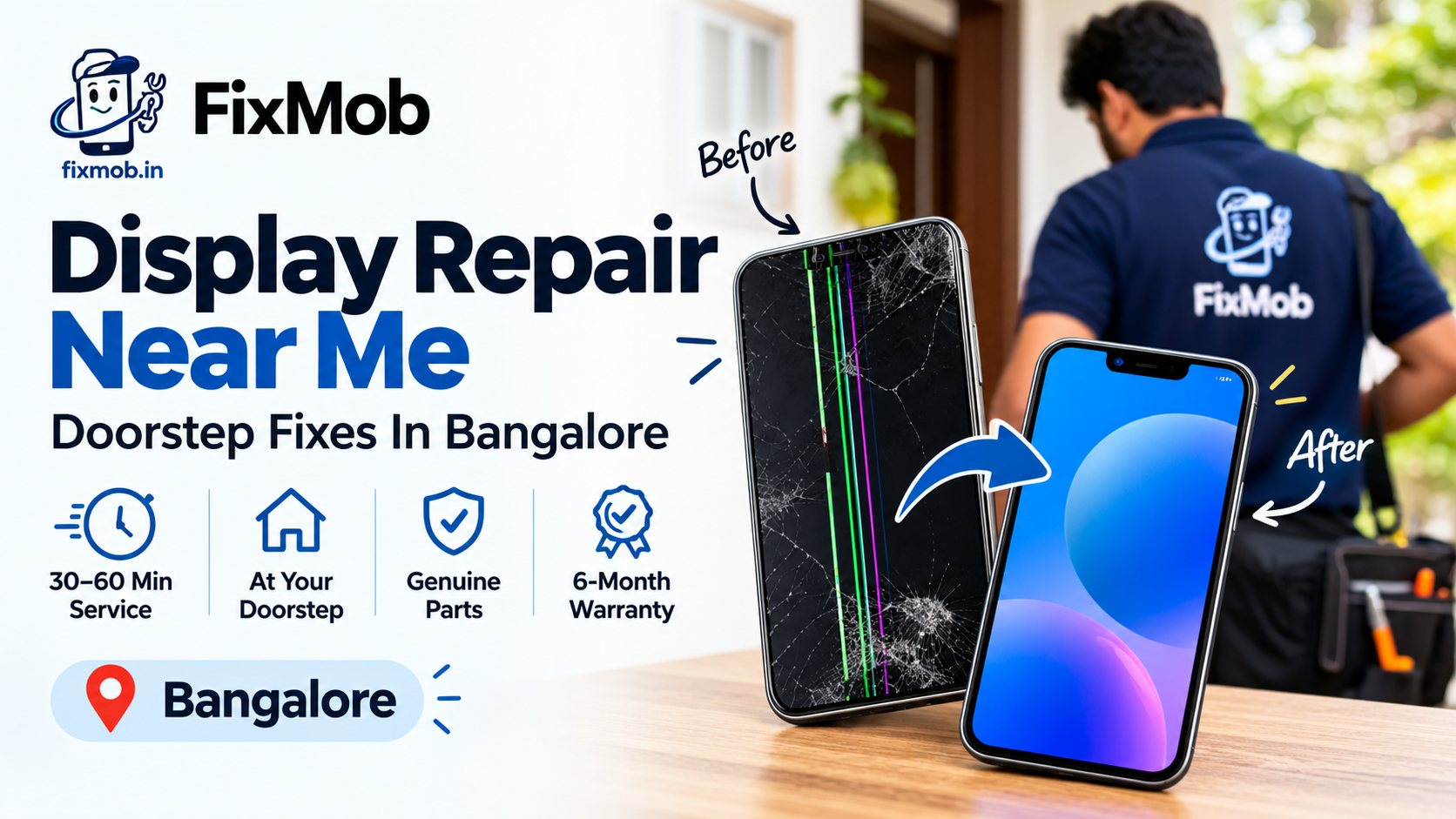 Display Repair  Near Me: Doorstep Fixes In Bangalore