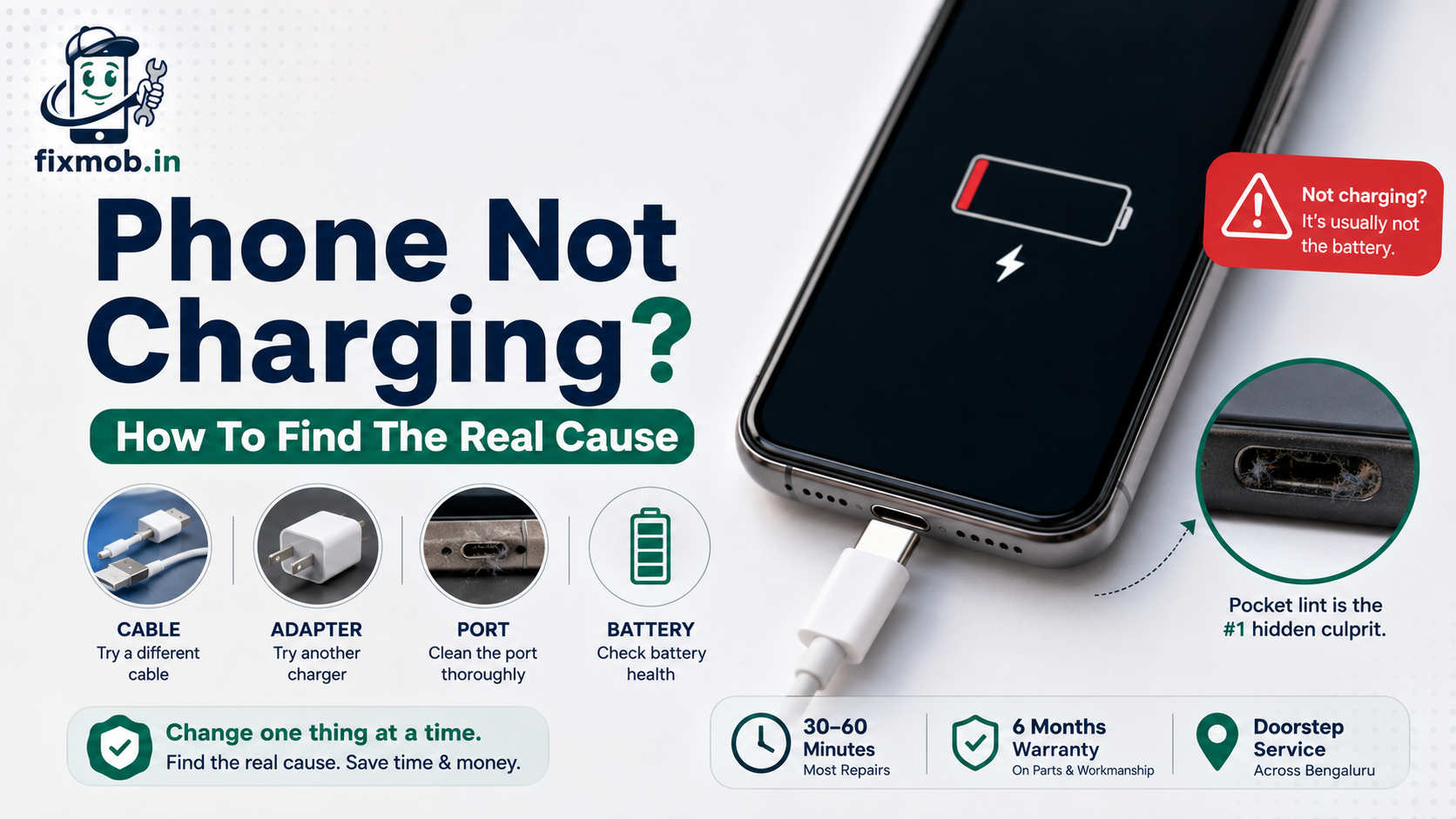 Phone Not Charging? How To Find The Real Cause