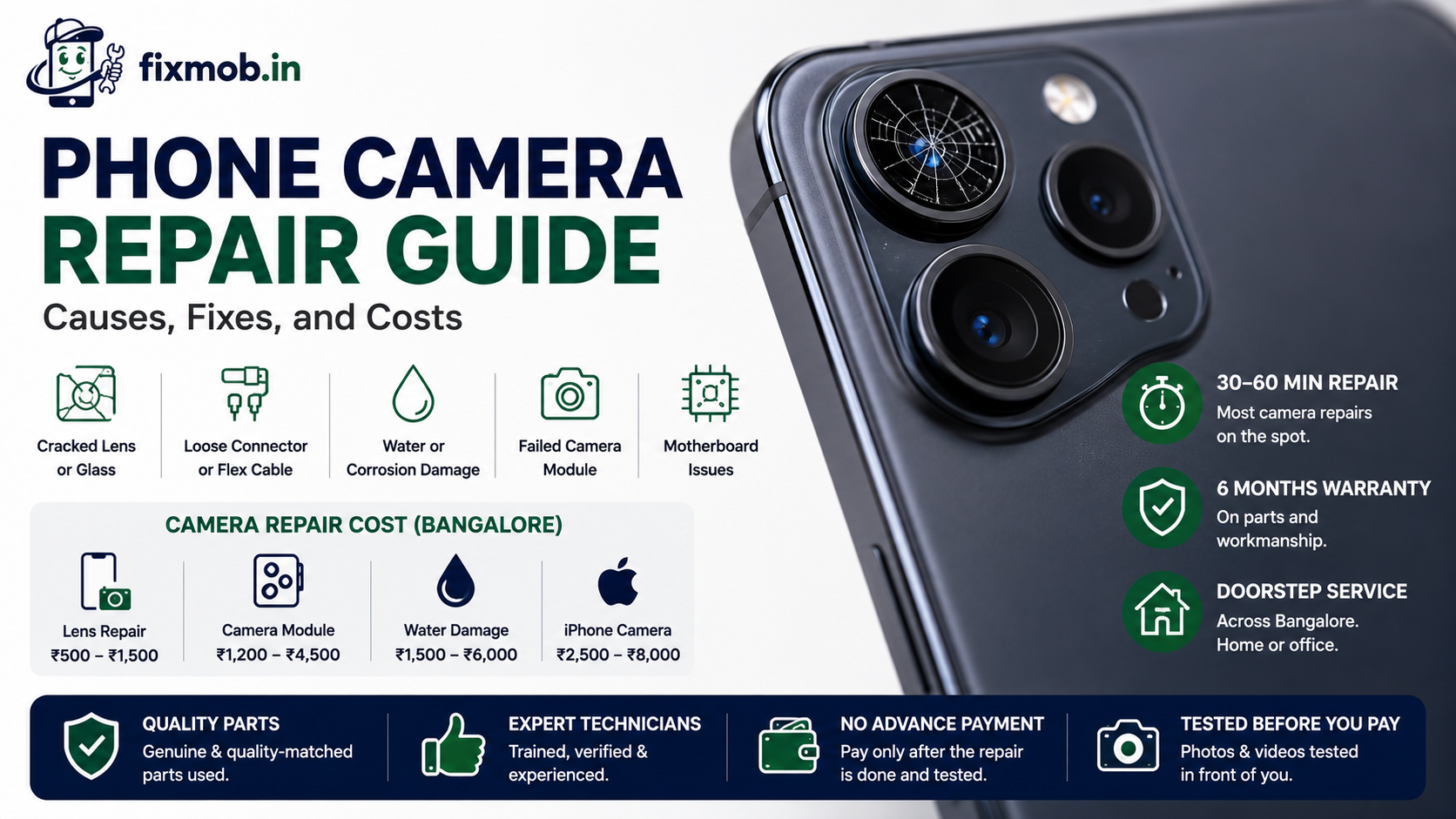 Phone Camera Repair Guide: Causes, Fixes, and Costs