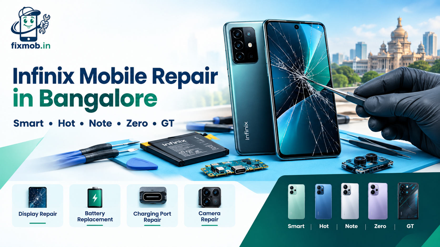 Infinix Mobile Repair in Bangalore: From Smart to GT Series