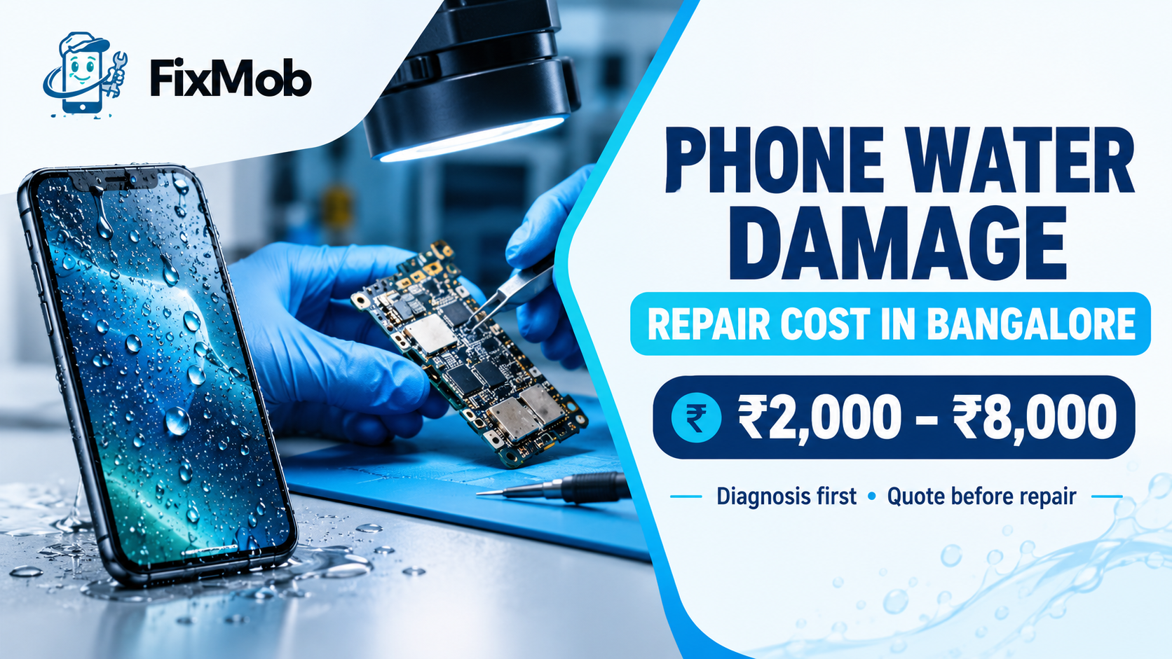 Phone Water Damage Repair Cost: 4 Price Tiers