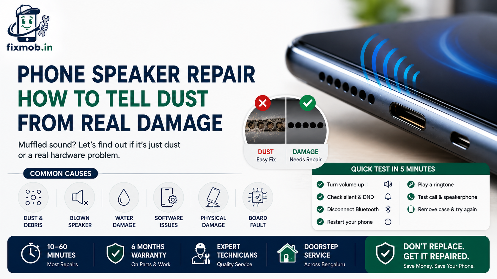 Phone Speaker Repair: How To Tell Dust From Real Damage